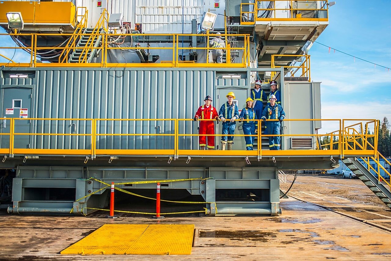 Employees calls in sulphur degassing results at a Shell plant