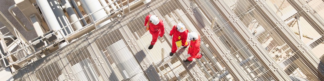 Field Engineers on the Deaerator platform