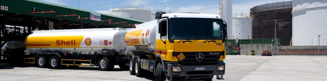 truck near industrial compound