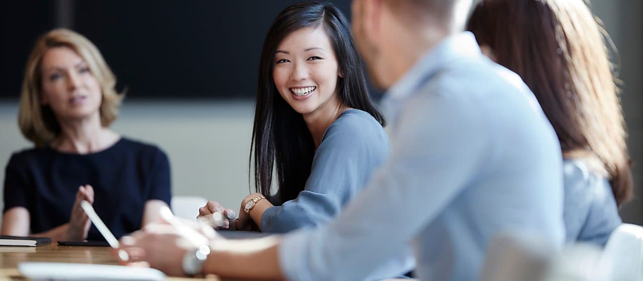 businesswoman in meeting