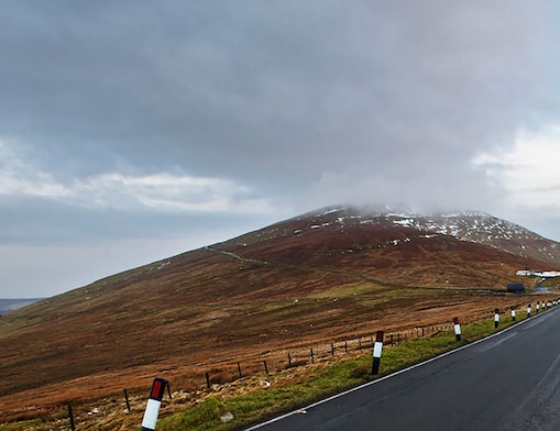 开阔环境中的干净公路