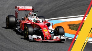 2016 年一级方程式锦标赛法拉利赛车冲过终点