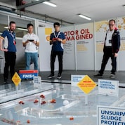 精彩的机器人对战，挑战者们见证了壳牌喜力的超凡实力！